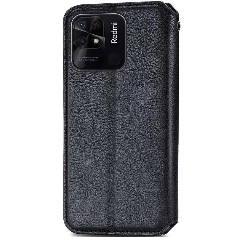 Чохол книжка GETMAN кубик для Xiaomi Redmi 10A – Чорний. Фото 2 з 4