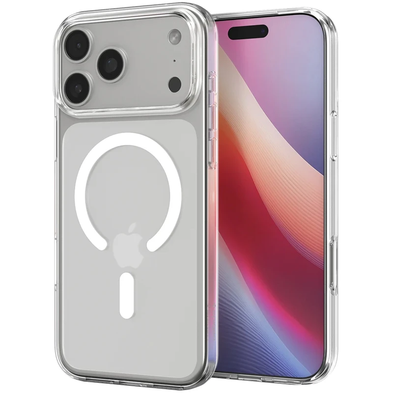 Чохол SGP Ultra Hybrid (MagFit) на Apple iPhone 17 Pro (6.3") – Прозорий. Фото 2 з 6