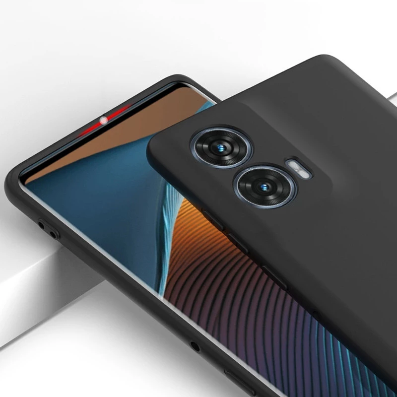 Чорний силіконовий чохол Epik із захистом камери на Motorola Moto G85 – Чорний. Фото 3 з 3