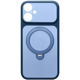 Чохол Ummi Full Camera with Magnetic Fit HQ Ring для Apple iPhone 17 (6.3") — Синій / Navy Blue