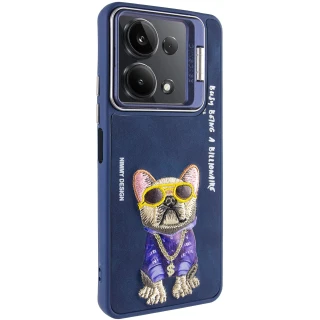 TPU+PC чохол з тваринами для Xiaomi Redmi Note 13 Pro 5G — Blue Dog