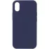 Чохол Silk Full Protective (AA) NO LOGO для Apple iPhone XS (5.8") – Темно-синій / Midnight blue. Фото 1 з 2