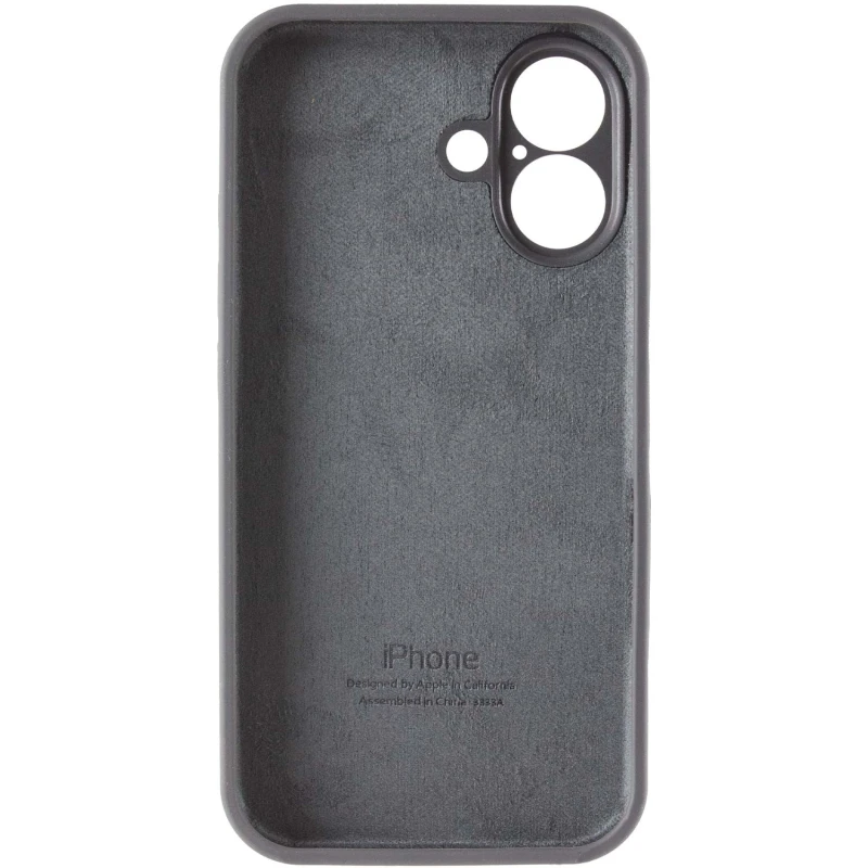 Чохол Silicone Case з захистом камери на Apple iPhone 17 (6.3") – Сірий / Dark Gray. Фото 3 з 3