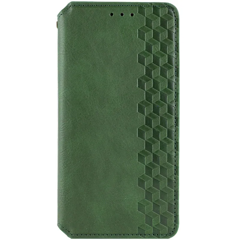 Чехол книжка GETMAN Cubic для Xiaomi 14 – Зеленый. Фото 1 из 8