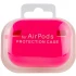 Силіконовий футляр з мікрофіброю для навушників Airpods Pro – Рожевий / Barbie pink. Фото 5 з 5