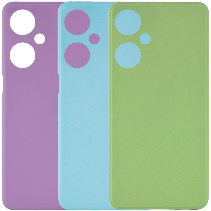 Кольоровий силіконовий чохол із захистом камери на OnePlus Nord CE 3 Lite фото 1 з 1