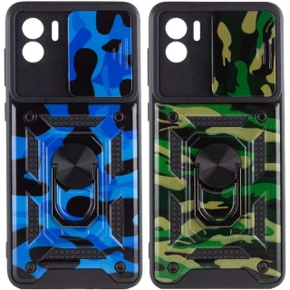 Ударостойкий чехол камуфляж Serge Ring со шторкой для камеры для Xiaomi Redmi A1 / A2 фото 1 Ударостойкий чехол камуфляж Serge Ring со шторкой для камеры для Xiaomi Redmi A1 / A2 фото 1 из 1