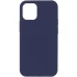 Silicone Case (AA) NO LOGO with MagSafe для Apple iPhone 12 (6.1") – Темно-синій / Midnight blue. Фото 1 з 1