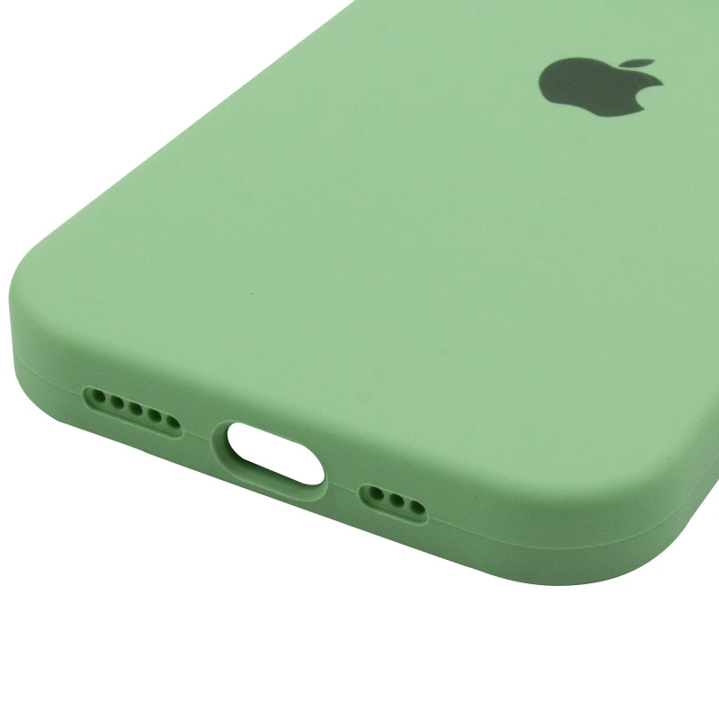 Чехол Silicone Case с защитой камеры для Apple iPhone 16 Pro Max – Мятный / Mint. Фото 6 из 6