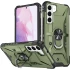 Ударостійкий чохол Pathfinder з кільцем на Samsung Galaxy S21 FE – Зелений / Army Green. Фото 1 з 1