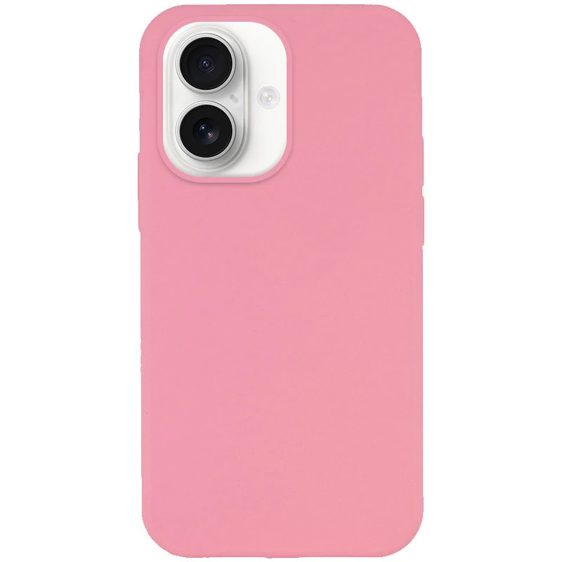 Чохол з закритим низом Silicone Case на Apple iPhone 16e (6.1") – Рожевий / Light pink. Фото 1 з 1