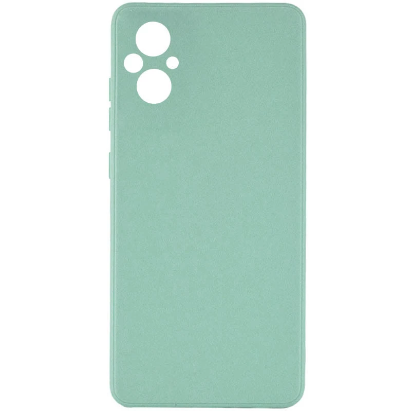 

Цветной силиконовый чехол с защитой камеры для Xiaomi Poco M5 (Зеленый / Menthol), Зелений / menthol