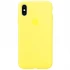 Чехол Silicone Case с закрытым низом для Apple iPhone XS Max (6.5") – Желтый / Yellow. Фото 1 из 2