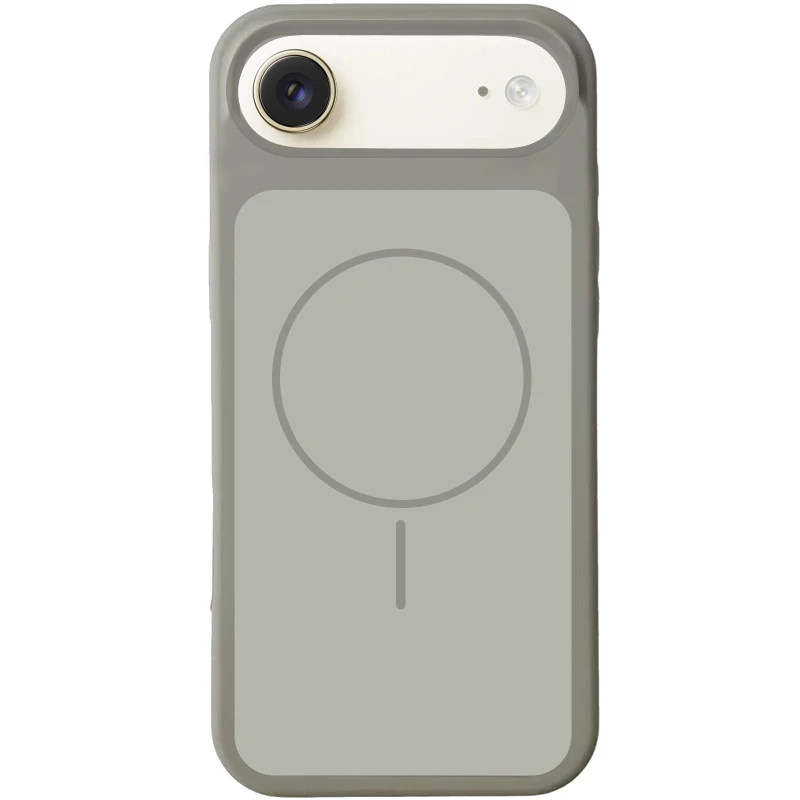 Чохол Silk Duo Color (AA) NO LOGO with Magnetic Fit для Apple iPhone 17 Air (6.5") – Gray. Фото 1 з 2
