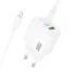 СЗУ Hoco CS55A Surplus PD30W+QC3.0 (1USB-A/1C) + Type-C to Lightning – White. Фото 6 из 7