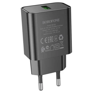 СЗУ Borofone BA72A Spring QC3.0 — Black