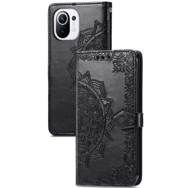 Шкіряний чохол-книжка Art Case з візитницею для Xiaomi Mi 11 Lite – Чорний. Фото 2 з 7