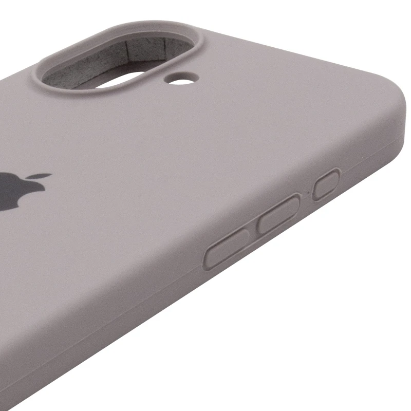 Чохол Silicone Case з закритим низом на Apple iPhone 16 Plus – Сірий / Lavender. Фото 8 з 10