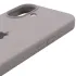 Чехол Silicone Case с закрытым низом для Apple iPhone 17 (6.3") – Серый / Lavender. Фото 5 из 6