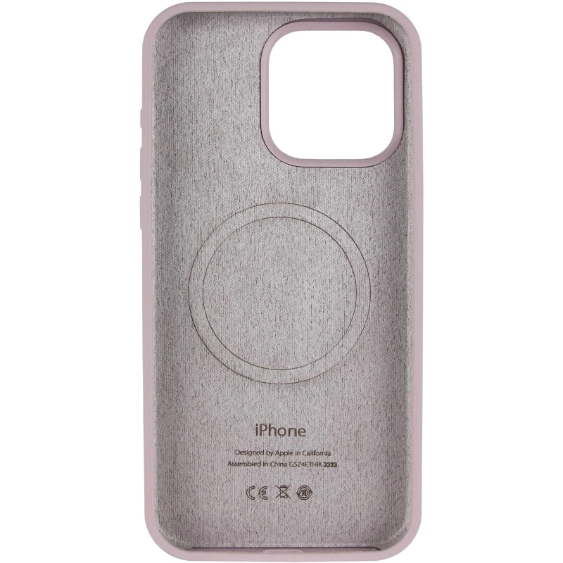 Чехол Silicone Case Full Protective (AA) V2 with MagSafe для Apple iPhone 17 (6.3") – Серый / Lavender. Фото 4 Чехол Silicone Case Full Protective (AA) V2 with MagSafe для Apple iPhone 17 (6.3") – Серый / Lavender. Фото 4 из 6