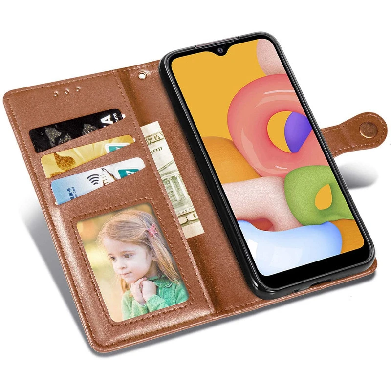 Чохол-книжка GETMAN Gallant  на Realme 11 4G – Коричневий. Фото 3 з 8