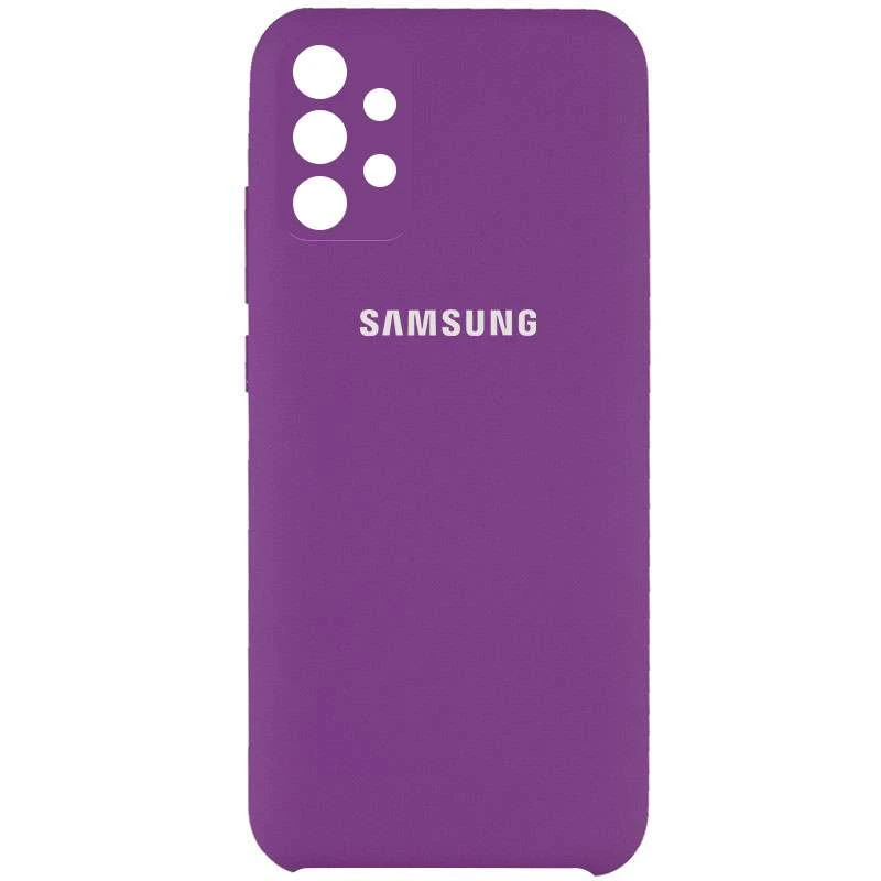 

Чохол Silicone Case Premium з закритим низом та захистом камери на Samsung Galaxy A72 4G / A72 5G (Фіолетовий / Grape)
