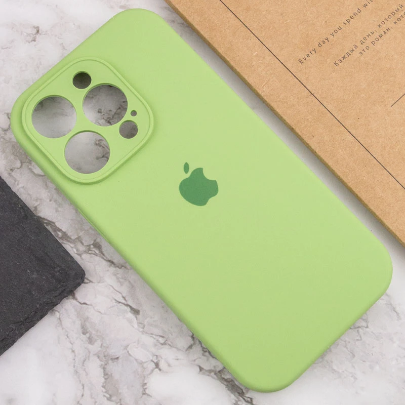 Чохол Silicone Case з захистом камери на Apple iPhone 14 Pro (6.1") – М'ятний / Mint. Фото 7 з 9