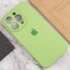 Чехол Silicone Case с защитой камеры для Apple iPhone 15 Pro Max (6.7") – Мятный / Mint. Фото 5 из 7