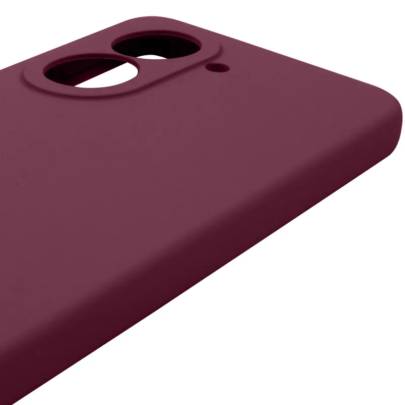 Чехол Silicone Case Lakshmi Premium з закритою камерою на Xiaomi Redmi A5 (Europe version) – Бордовый / Plum. Фото 5 из 6