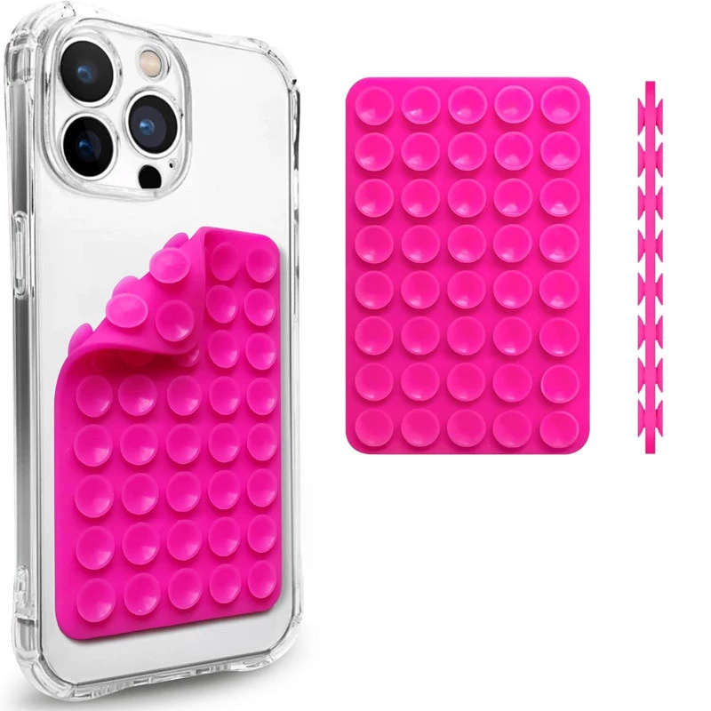 Держатель-присоска для телефона Double Side Silicone 100*64мм – Barbie Pink. Фото 1 из 1