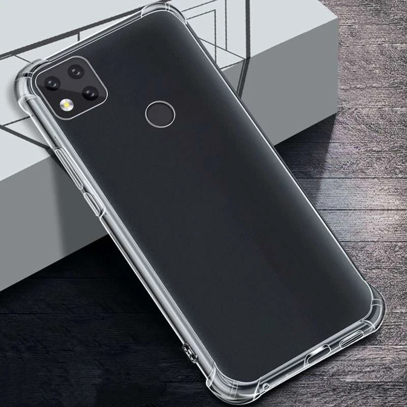 Силіконовий чохол з критими бортами на Xiaomi Redmi 9C – Безбарвний (прозорий). Фото 3 з 4