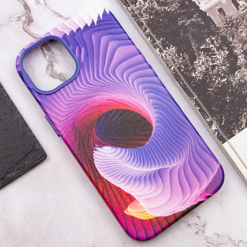 Кольоровий шкіряний чохол на Apple iPhone 11 Pro Max (6.5") – Purple / Pink. Фото 7 з 8