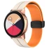 Силіконовий ремінець Classy для Smart Watch 20mm – White / Orange. Фото 1 з 2