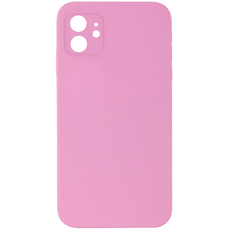 Чехол Silicone Case Square L с защитой камеры для Apple iPhone 11 (6.1") – Розовый / Light pink. Фото 1 из 3