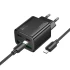 СЗУ Hoco N55 Fundador PD20W four-port (2USB-A/2C) + Type-C to Lightning – Black. Фото 2 из 6