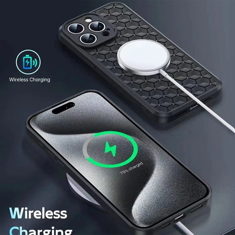 Силиконовый чехол сотами для Samsung Galaxy A25 5G – Черный / Black. Фото 5 из 9