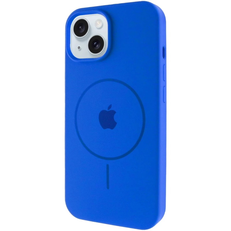 Чохол Silicone Armor Max with MagSafe для Apple iPhone 15 Plus (6.7") – Синій / Capri Blue. Фото 2 з 6