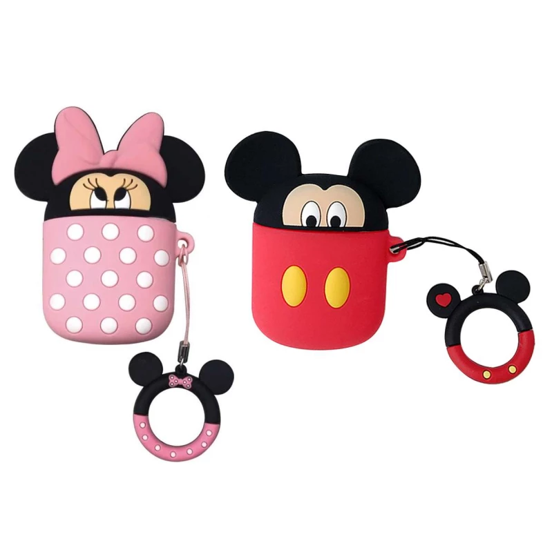 Силіконовий футляр Disney series для навушників AirPods + кільце фото 1 з 1