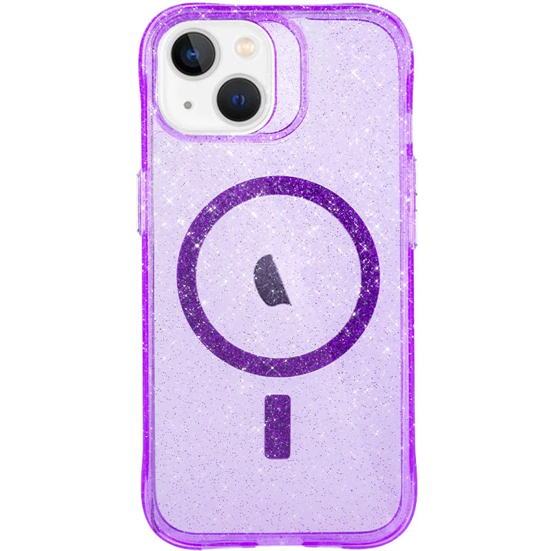 Зоряний чохол з MagSafe на Apple iPhone 14 (6.1") – Purple. Фото 3 з 12