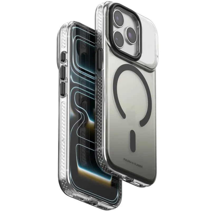 Чехол TPU+PC Puloka Resplendent with Magnetic Fit для Apple iPhone 16 – Black. Фото 1 из 1
