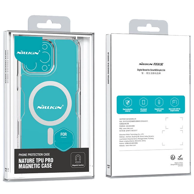 TPU чохол Nillkin Nature Pro з MagSafe на Apple iPhone 16 Pro – Безбарвний (прозорий). Фото 8 з 8