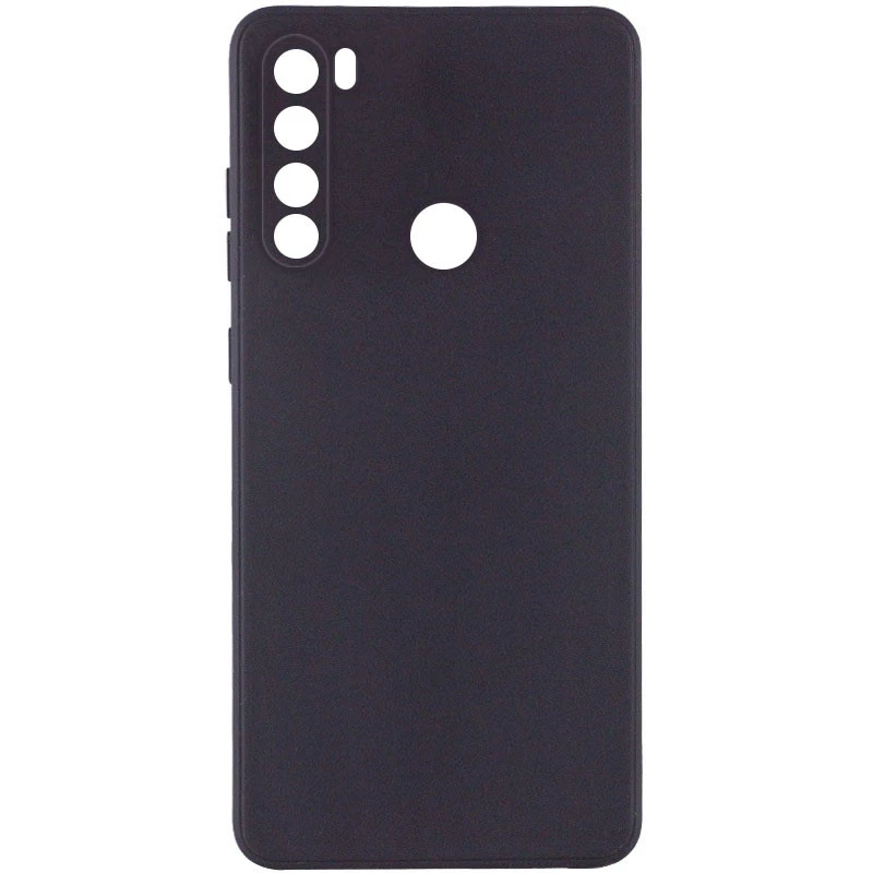 

Кольоровий силіконовий чохол із захистом камери на Xiaomi Redmi Note 8 (Чорний / Black)