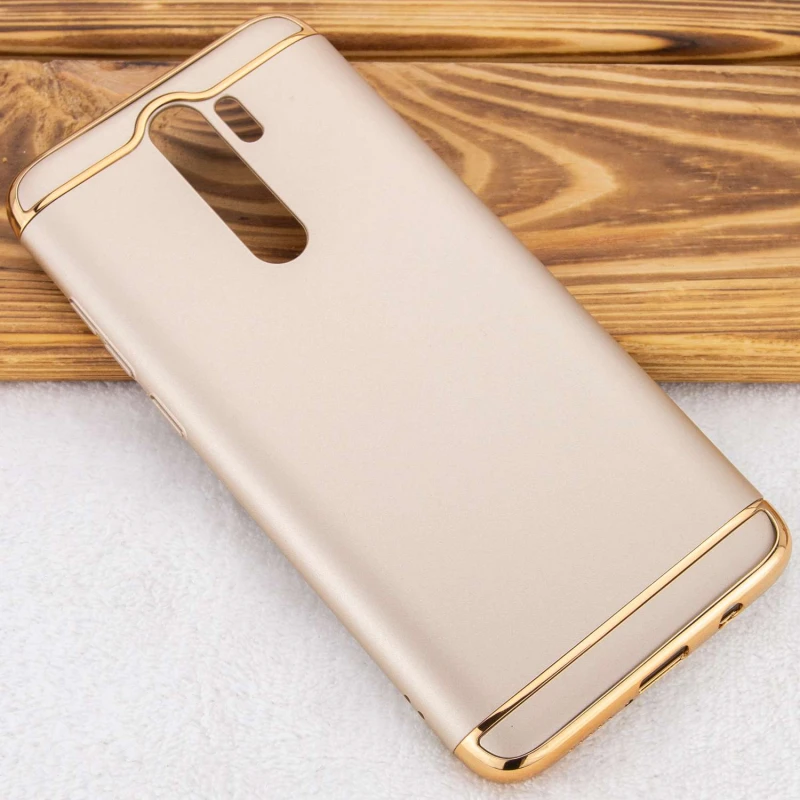 Пластикова накладка з хромом на Xiaomi Redmi Note 8 Pro – Золотий. Фото 2 з 3