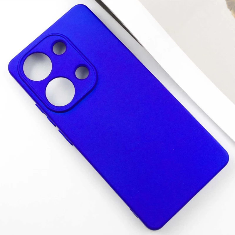 Чохол Silicone Case Lakshmi Plus з закритою камерою на Xiaomi Poco M6 Pro 4G – Синій / Iris. Фото 2 з 7