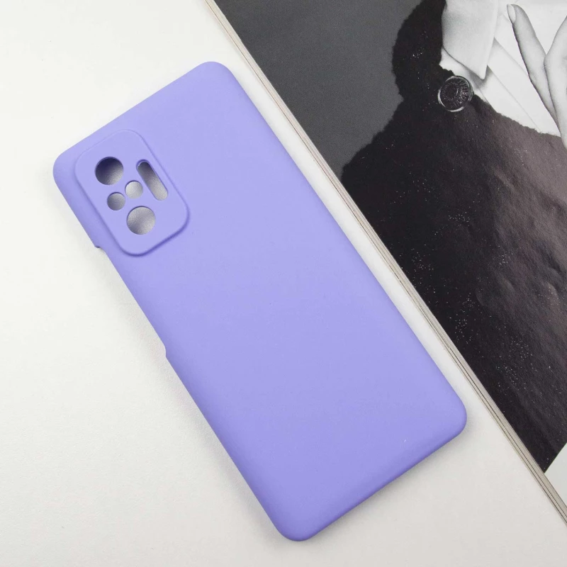 Чохол Silicone Case Lakshmi Premium з закритою камерою на Xiaomi Redmi Note 10 Pro – Бузковий / Dasheen. Фото 2 з 9