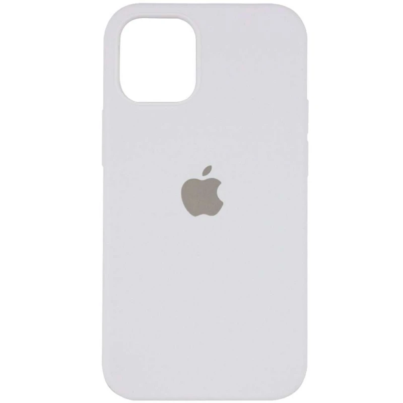 

Чехол Silicone Case с закрытым низом для Apple iPhone 12 Pro (6.1") (Белый / White), Білий / white