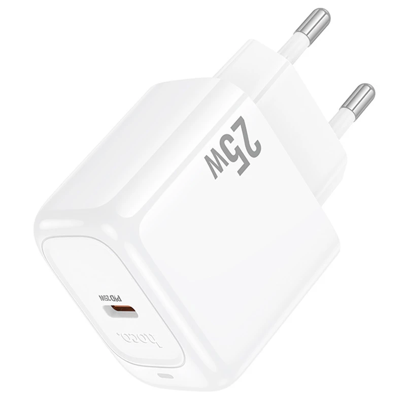 СЗУ Hoco CS53A Surplus PD25W (1USB-C) – White. Фото 5 из 8