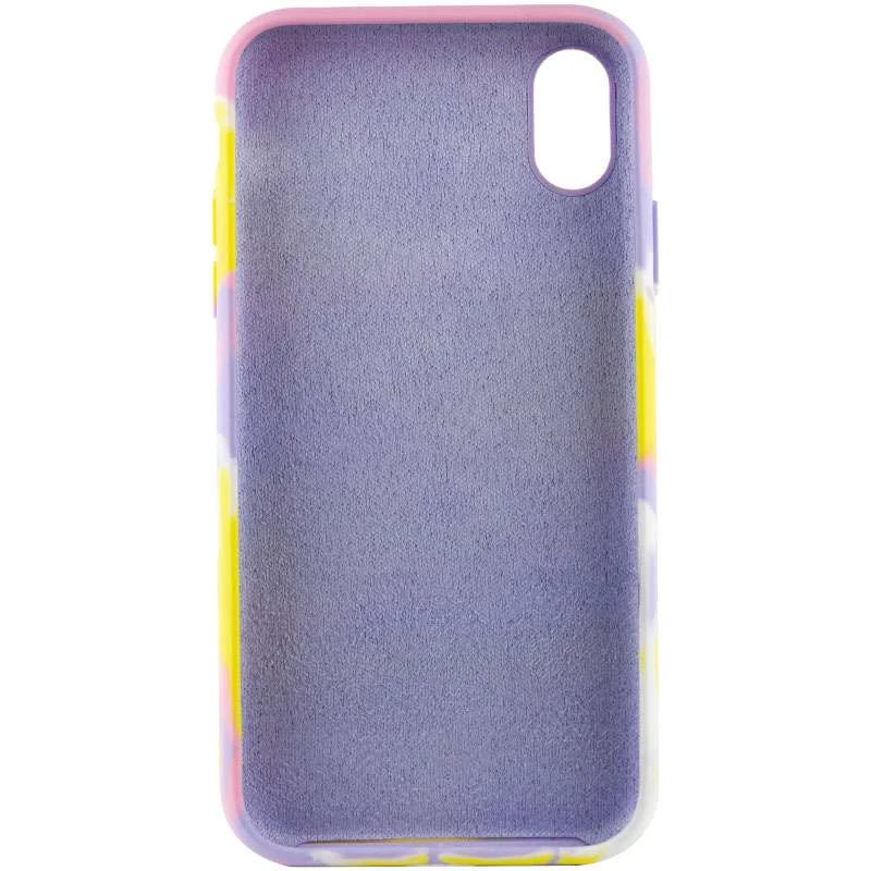 Чехол Акварель Silicone Case для Apple iPhone XR (6.1") – Сиренево-желтый. Фото 4 из 7