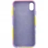 Чехол Акварель Silicone Case для Apple iPhone XR (6.1") – Сиренево-желтый. Фото 4 из 7