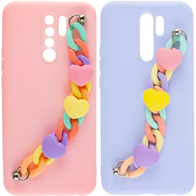 Чохол Heart з ланцюгом на Xiaomi Redmi 9 фото 2 з 2